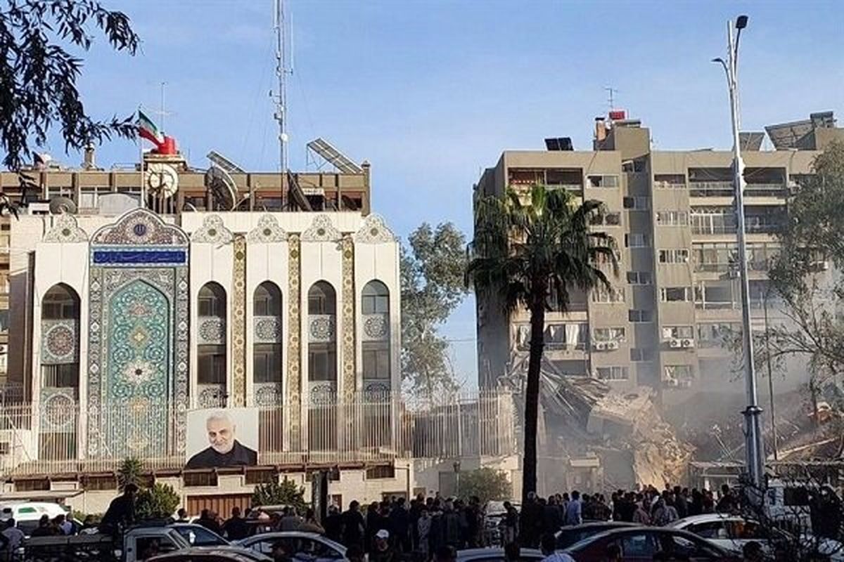 ببینید/ اولین فیلم از داخل ساختمان کنسولگری ایران بعد از هدف قرار گرفتن با شش موشک